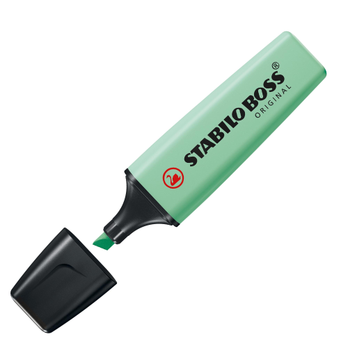 STABILO BOSS ORIGINAL PASTEL EVIDENZIATORE VERDE MENTA 10 Pz.